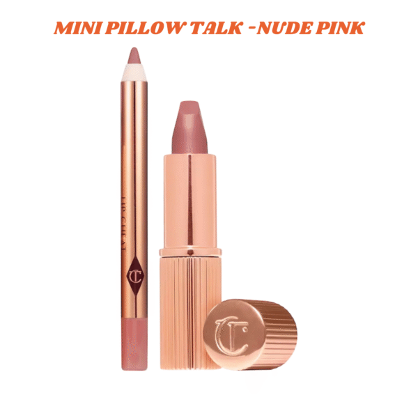 Charlotte Tilbury Mini Pillow Talk Lip Kit tono Original Nude Pink