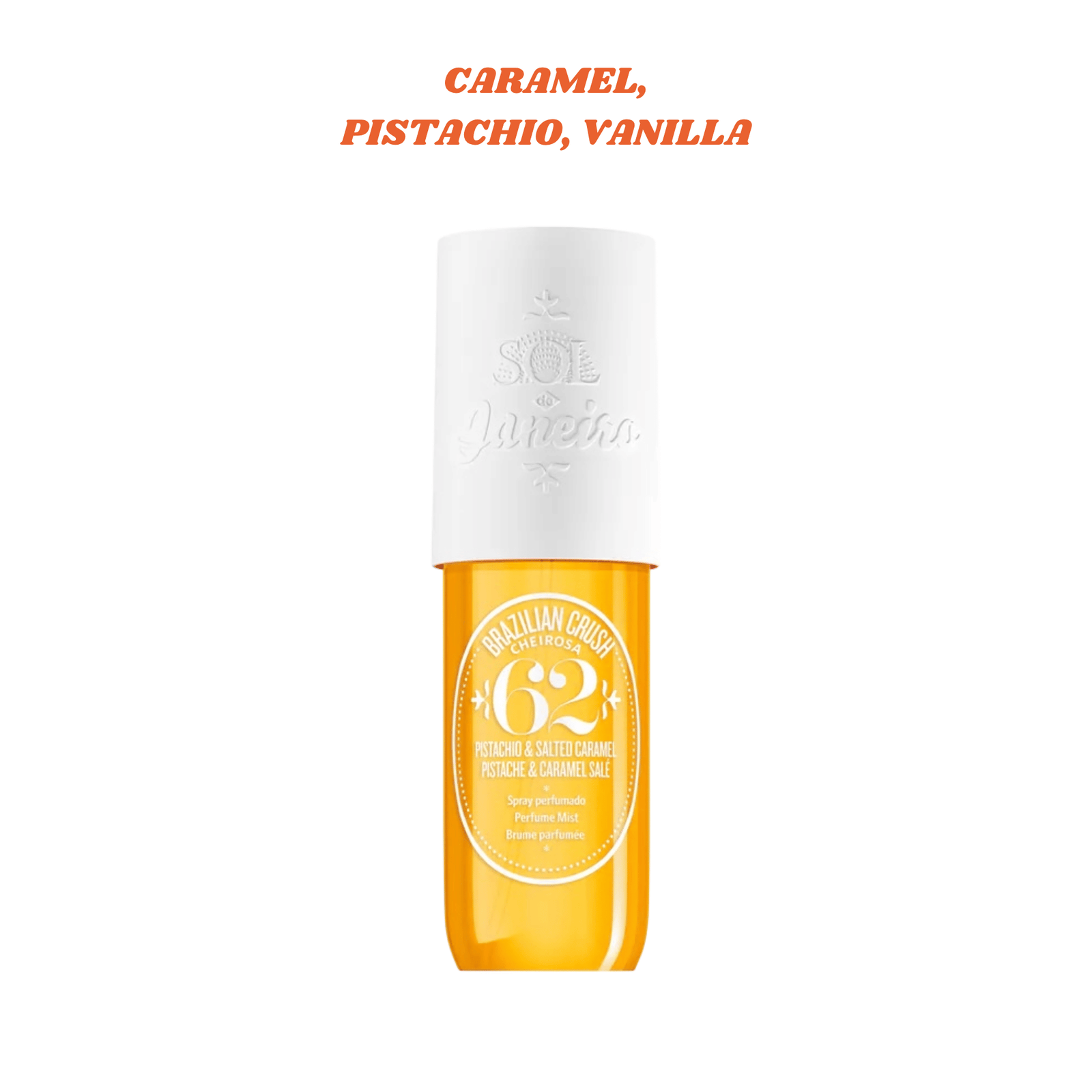 Sol de Janeiro Perfume Mist 90ml tono Cheirosa 62 (Pistacho y Caramelo)